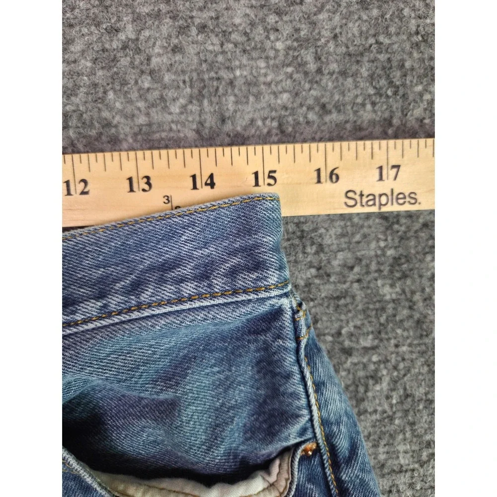 Levi's 501 Original Fit Jeans Mens 30x26 Blue Straight Leg Button Fly Denim